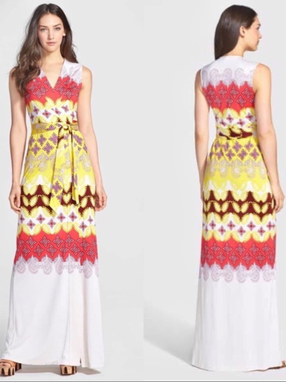 Diane von Furstenberg New Yahzi Maxi Wrap Dress
